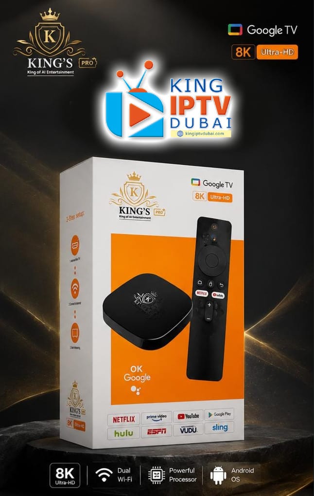 KING'S PRO 8K Ultra-HD Android Google TV Streaming Box